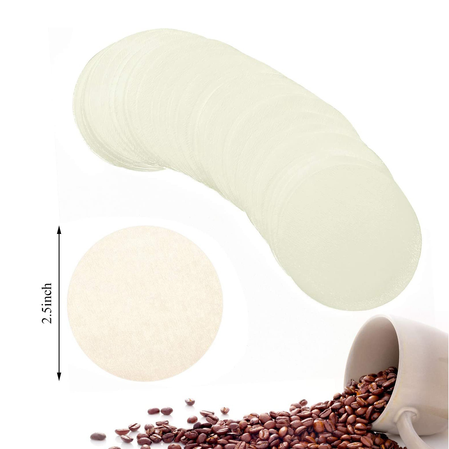 500 Stück Ersatz papier filter runde Kaffee maschinen filter für Aerobie Aeropress-Kaffee-und Espresso maschinen