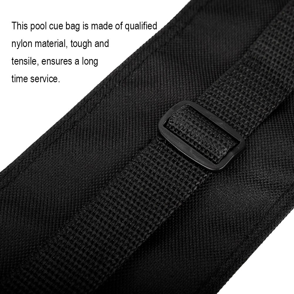 Bolsa de transporte para almacenamiento de tacos de billar, ajustable, portátil, de , compatible con palos de billar tipo 1/2 y 3/4