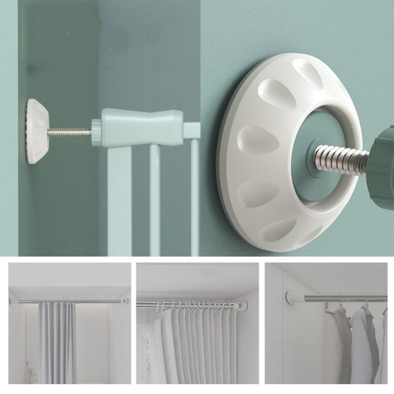 B2EB-Protector de pared de seguridad para bebé, extensión de puerta de bebé, almohadilla protectora de pared, 2 piezas
