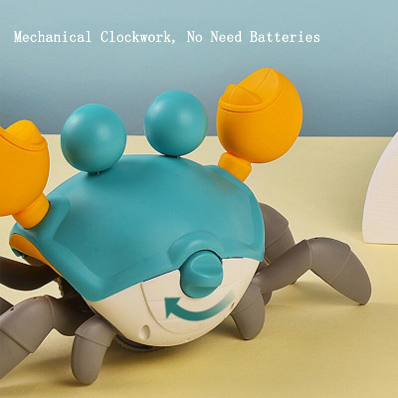 Giocattoli da bagno per bambini 14x23cm simpatico cartone animato orologio a forma di granchio giocattolo per bambini acqua classica giocattoli da spiaggia acqua da bagno divertimento giocattolo regali per bambini