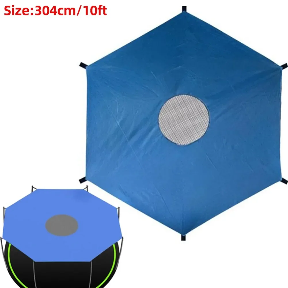 6/8/10ft trampoline covers, uv-resistant, waterproof, trampoline shade cover, sun protection, roof accessories for the backyard outdoor playground: Black