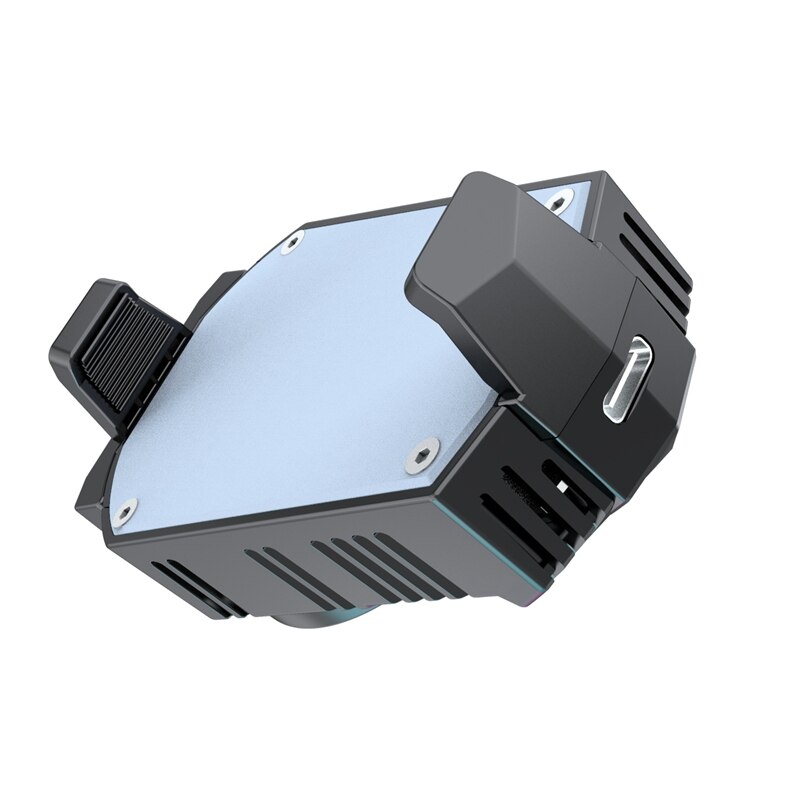 Mobile Phone Radiator Cooling Fan With Temperature Display Suitable For 4.7 To 7.5 Inches Ios/Android Live Video