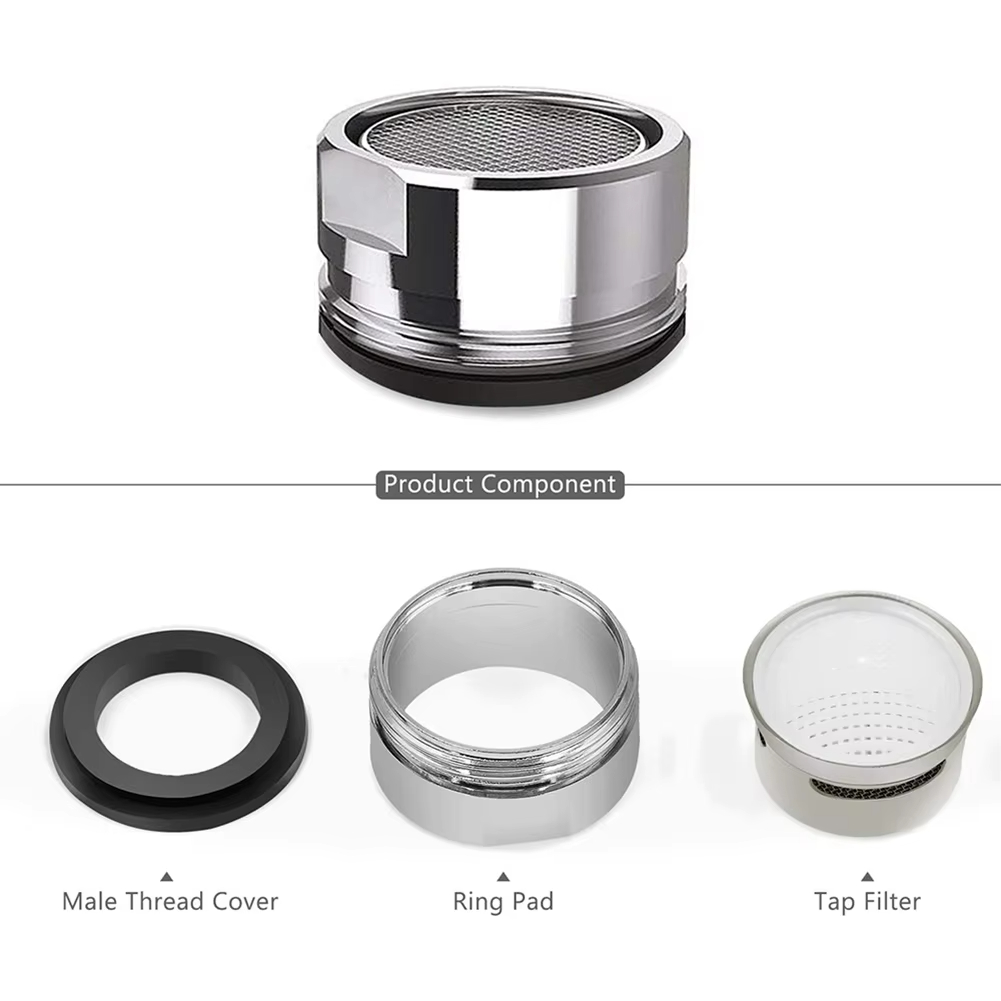 3 STKS Messing Waterbesparende Kraan Tap Beluchter M24 Draad Badkamer Kraan Waskolf Rvs Vervangbare Filter Gemengde Nozzle