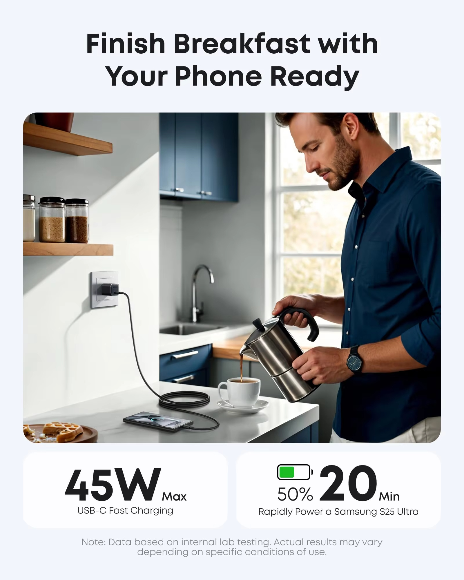 Anker Nano 45W Type C Charger Fast Charging Compact and Foldable Plug USB C Charger Anker's Advanced GaN-Powered Charger