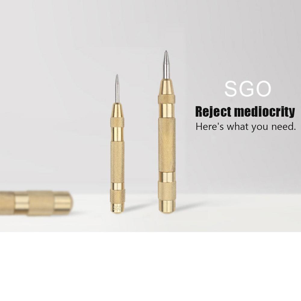 Automatic Center Punch Steel Spring Loaded Marking Starting Holes Hand Tool Kit HSS Positioner High Hardness Punch Chisel