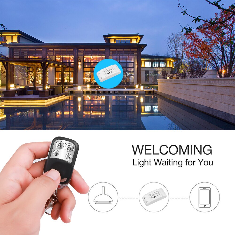 433 MHz Smart Wifi RF Switch with Electric Remote Control Cloning Duplicator RF Remote Control Copy 433.92mhz Learning Code Key
