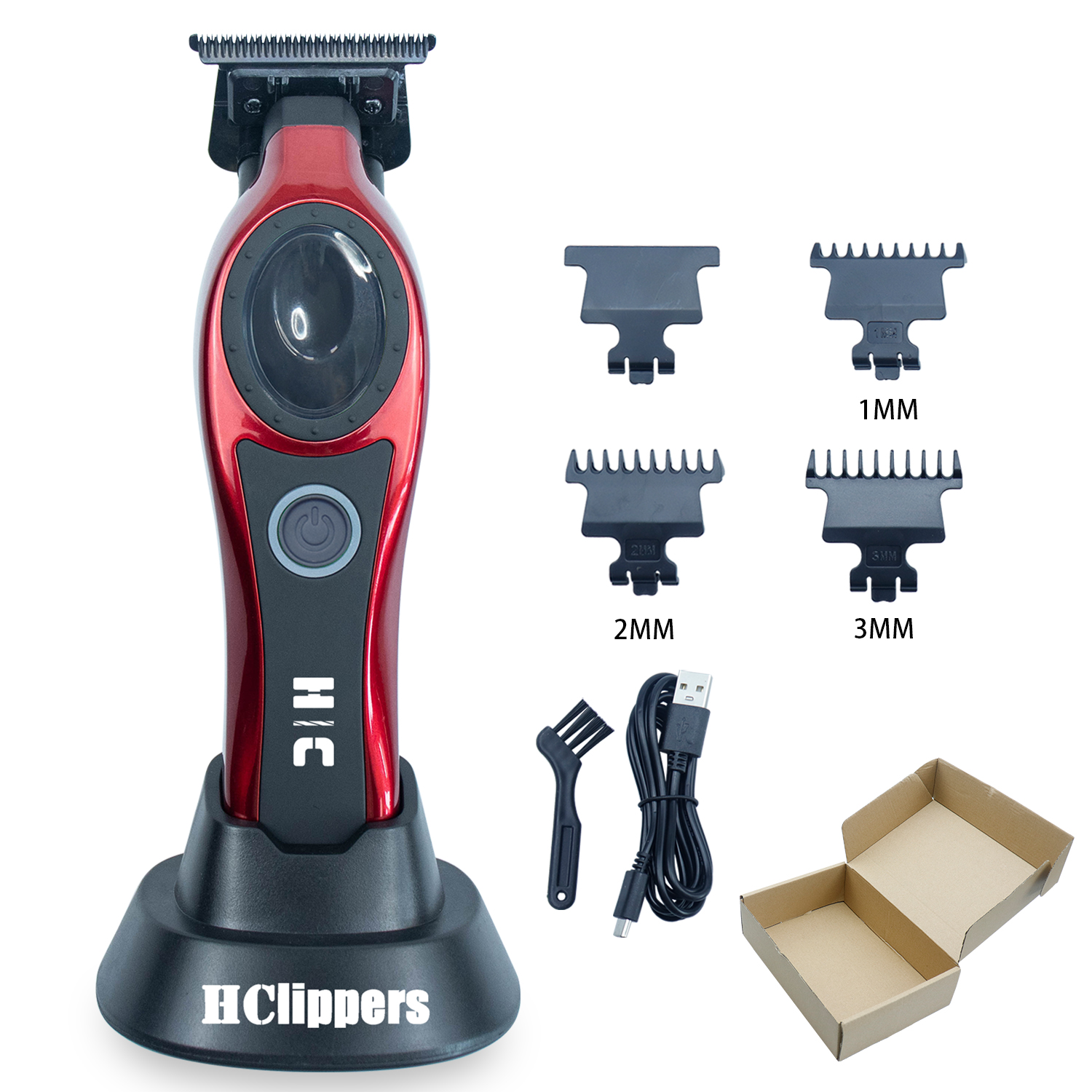 HClippers Barber Hair Trimmer Men's Electric Hair Clipper with DLC Coating Blade for Hair Styling Trimmering HC231S: green