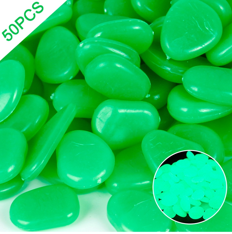 Luminous Garden Pebbles - Glow in the Dark Rocks for Outdoor Pool, Walkways, Patio, Lawn Decoration: 7