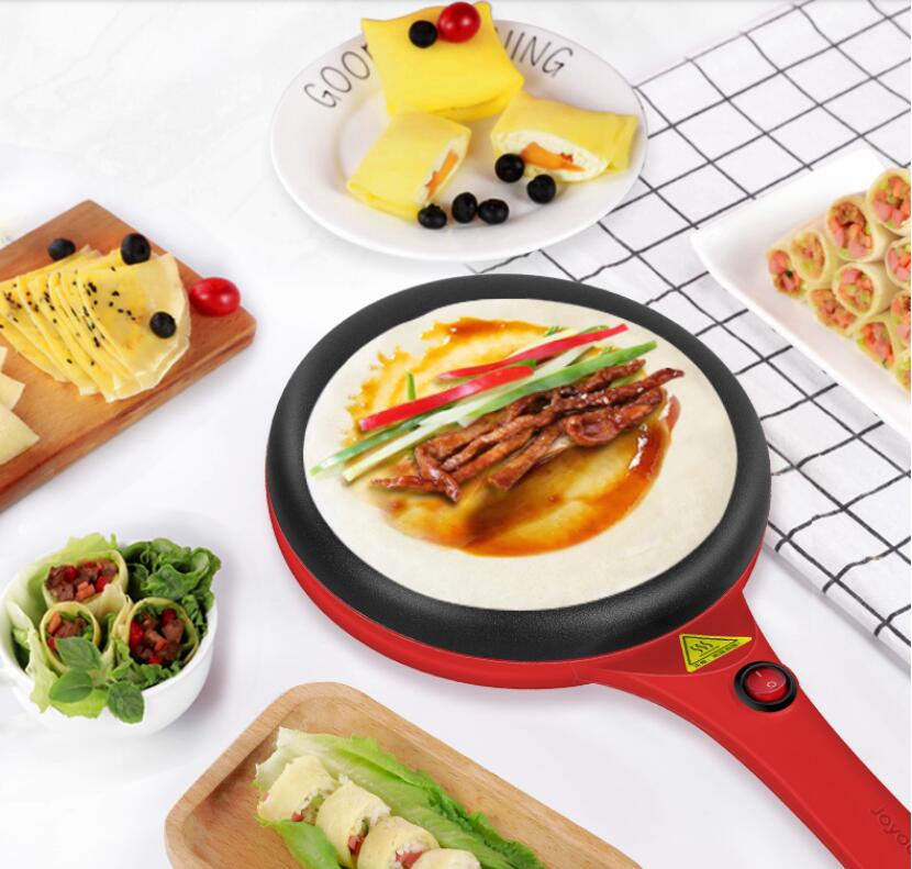 220V Non-Stick Electric Crepe Maker Household Multifunctional Automatic Pancake Baking Pan