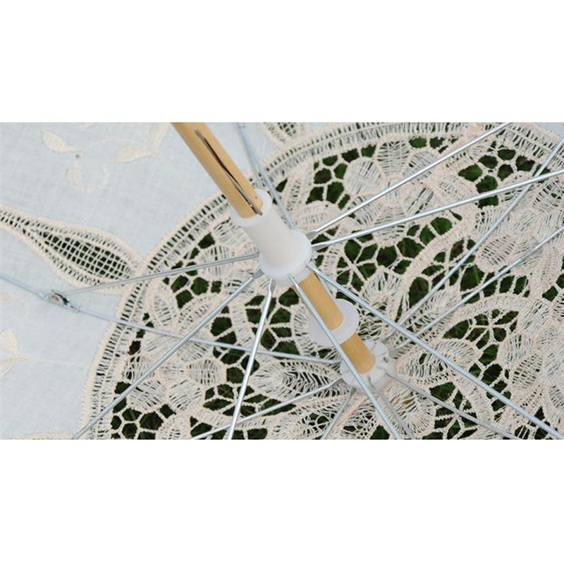 Stylish Western Lace Umbrella Fleur Parasol Decoration Wedding Bride Umbrella