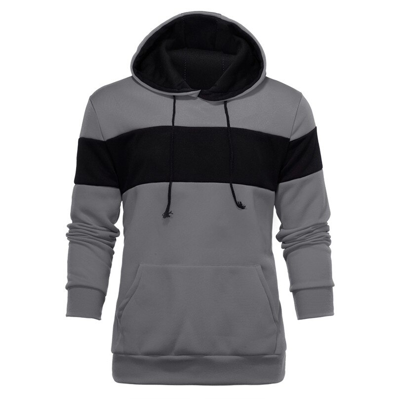 Otoño sudaderas con capucha para Hombre Sudaderas de invierno de manga larga sudadera Casual con capucha Top blusa chándales sudaderas con capucha para hombre y 3s11: XXL / Gris