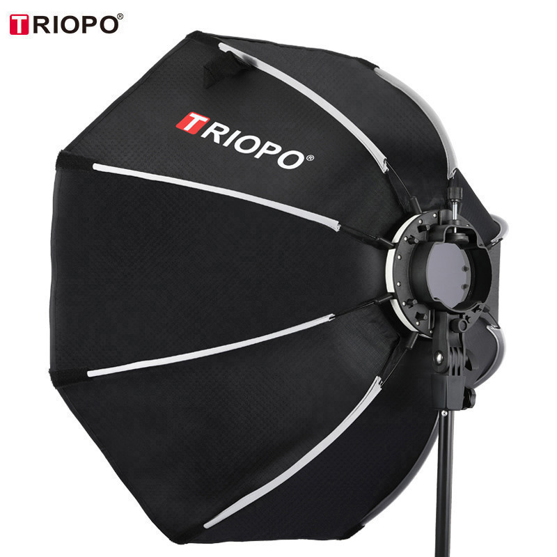TRIOPO KX 65cm 90cm Softbox Octagon Umbrella Light Box For Godox AD200 V1 Speedlite Flash Light Photography Studio Accessories