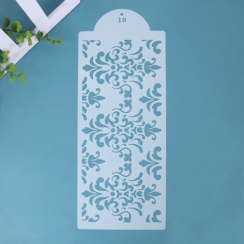 Fondant Cake Mesh Stamps Stencils Embossing for Decorating Tool Plastic Spray Mold Wedding Cookies Chocolate Drawing Painting