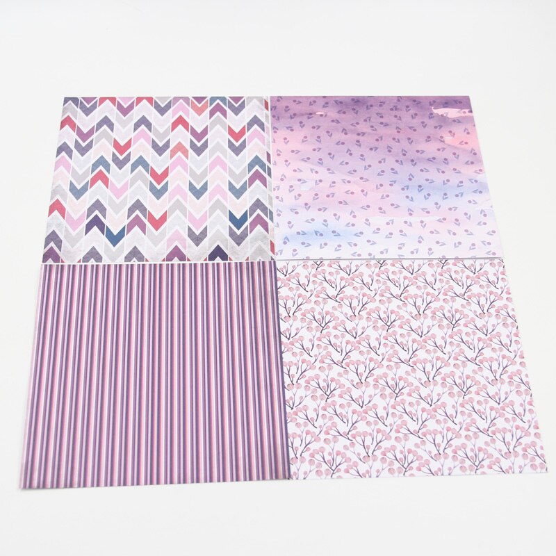 KLJUYP-tampons Scrapbooking | 12 pièces, fleurs de violette, papier d'origami, fond d'art, carte en papier fait papier pour Scrapbooking, artisanat, travaux manuels
