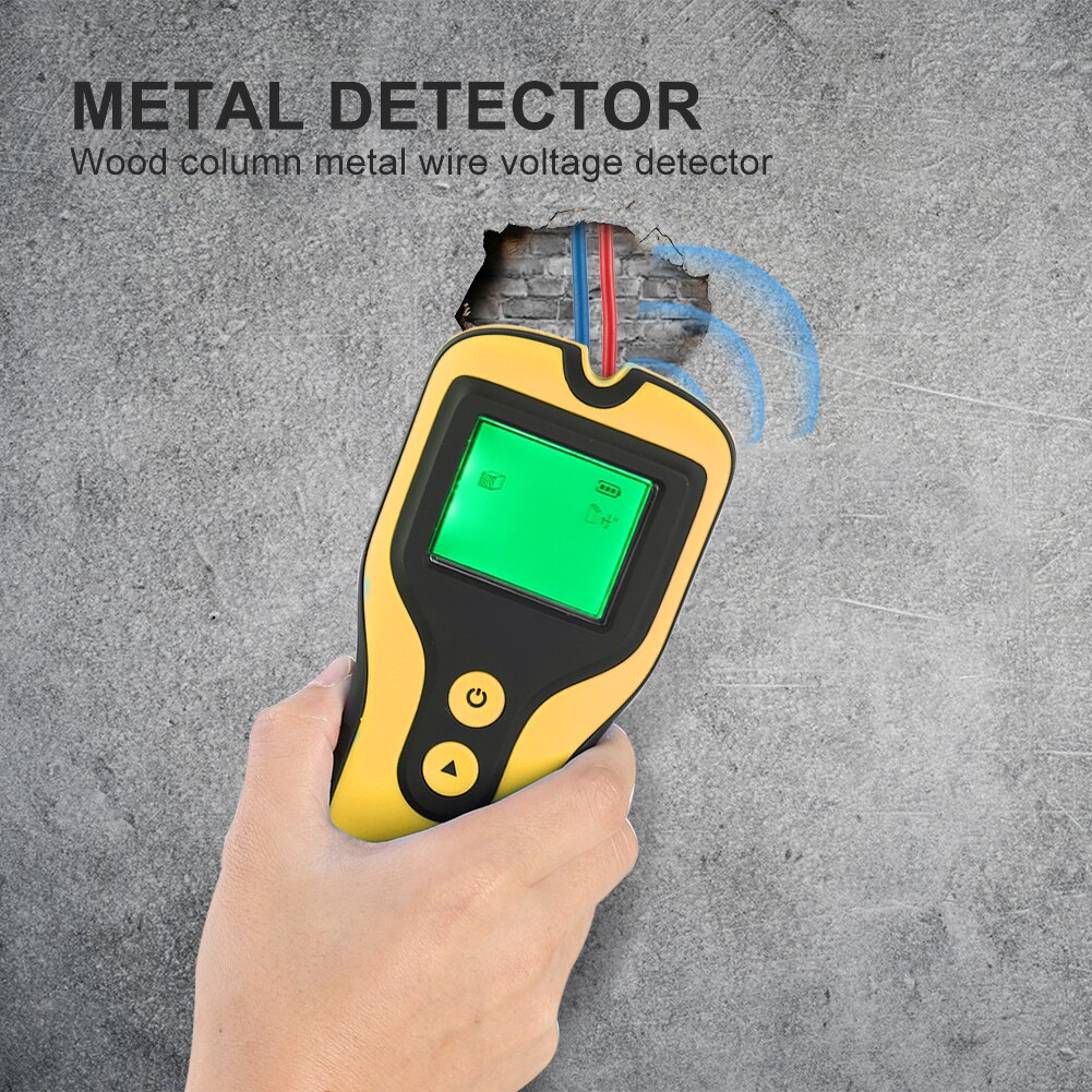 3 in 1 Metal Detector AC Voltage Live Cable Wire Wood Pipe Finder Stud Locator Wall Scanner Detector with Audio Alarm