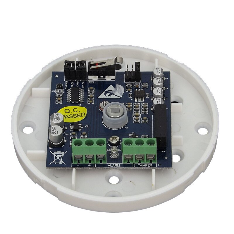 12V con cable del Sensor de movimiento PIR Detector para techo de 360 grados infrarrojo de detección de movimiento N.O N.C salida de señal de alambre de sistema de alarma