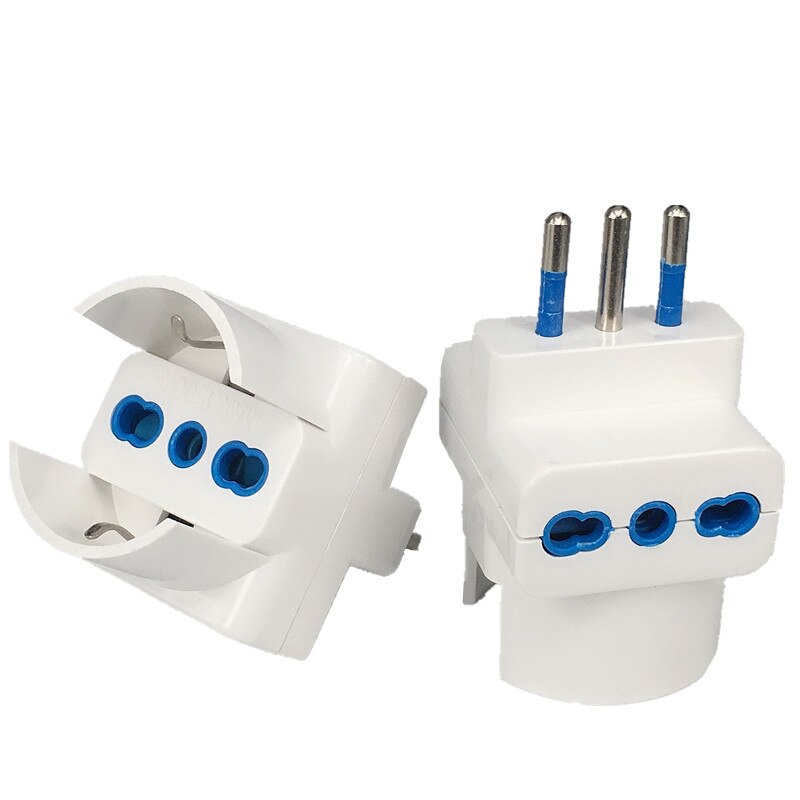 Adaptateur de prise de voyage 3 en 1, italie, 3 voies, prise multi-ports, sortie AC100 ~ 250V 10A: TYPE 1