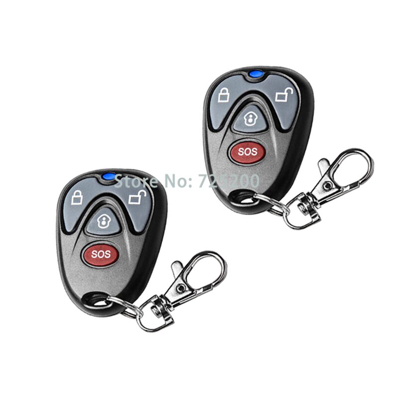 2pcs/lot wireless remote controller keyfob for GS-G90B wifi gsm gprs home alarm security system,