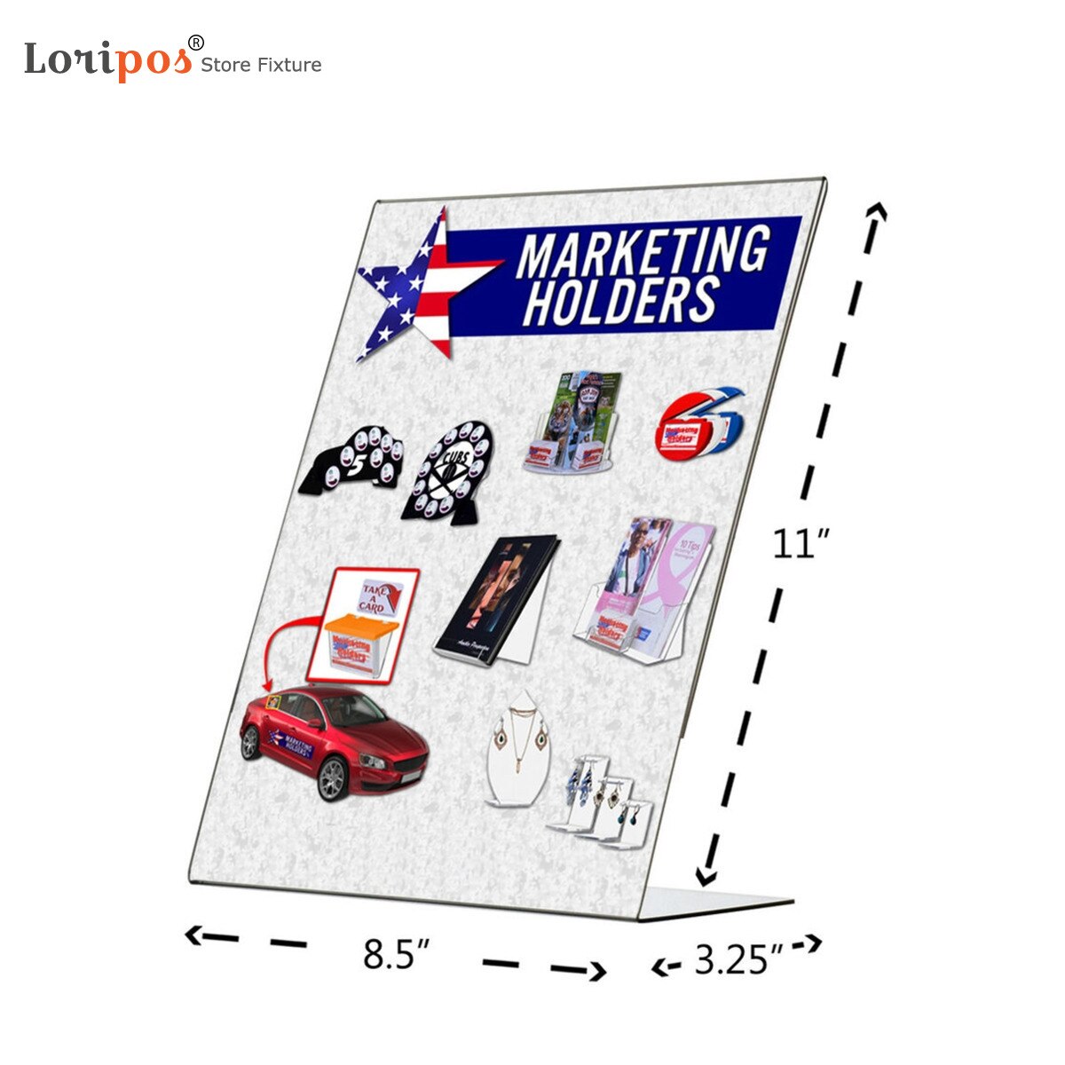 A4 Ad Frame Table Sign Holder Acrylic Menu Flyer Display Qty 5