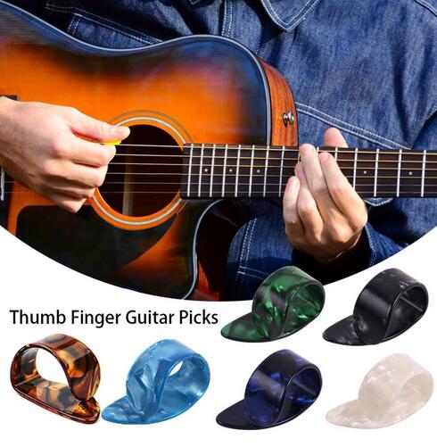 Cunas para dedos de guitarra acústica eléctrica, púas, ukelele, anillo para pulgar, índice, prevención del dolor, cuna para dedo