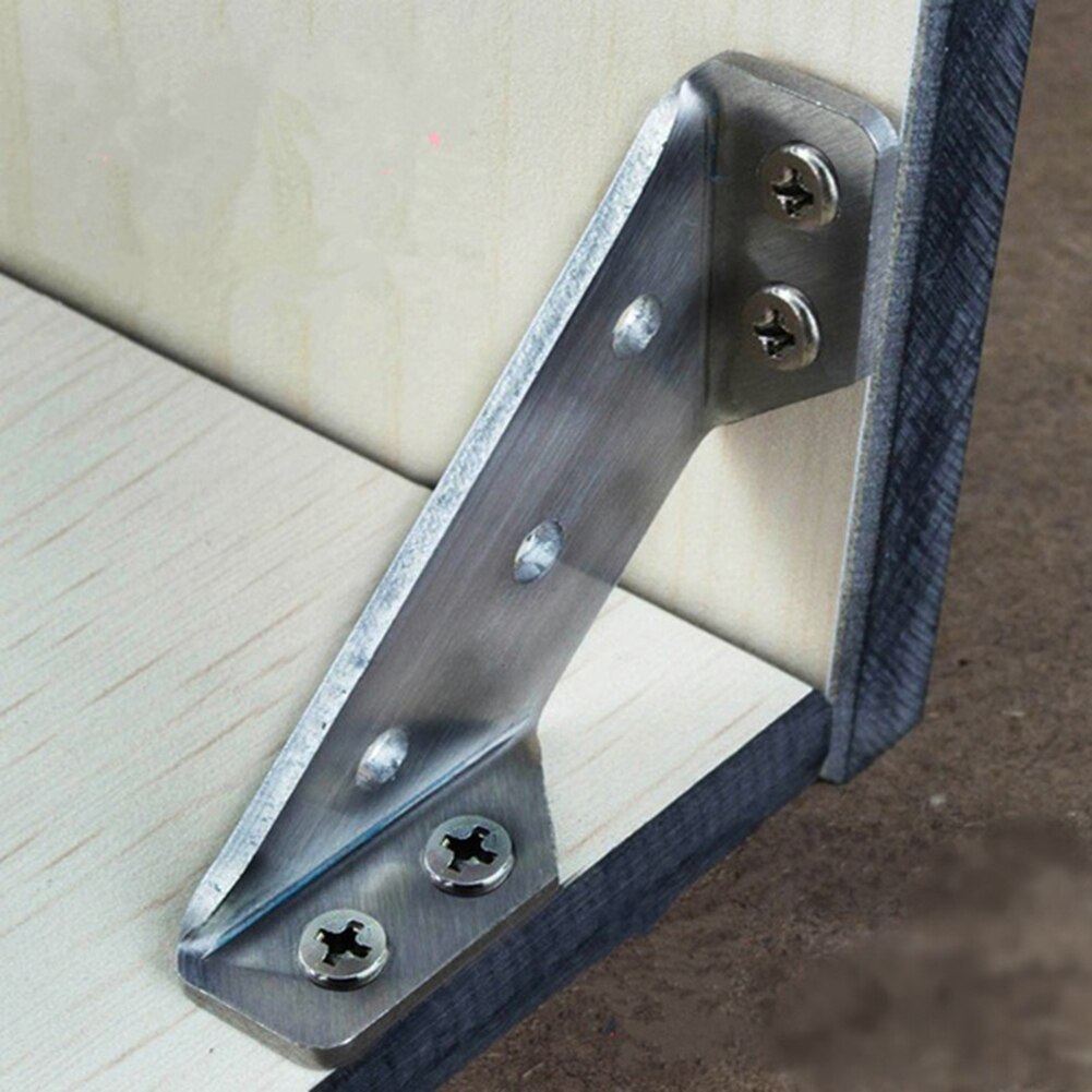 Stainless Steel L-shaped 90 Degree Angle Code Corner Bracket Furniture Hardware