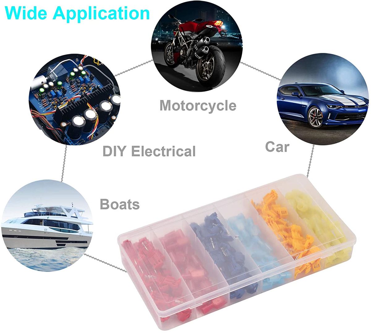 Pneumatic plugs 120 POWER T-Tap cable connectors Self-insulating Quick Connector cable clamps Insulated Quick Coupling cable