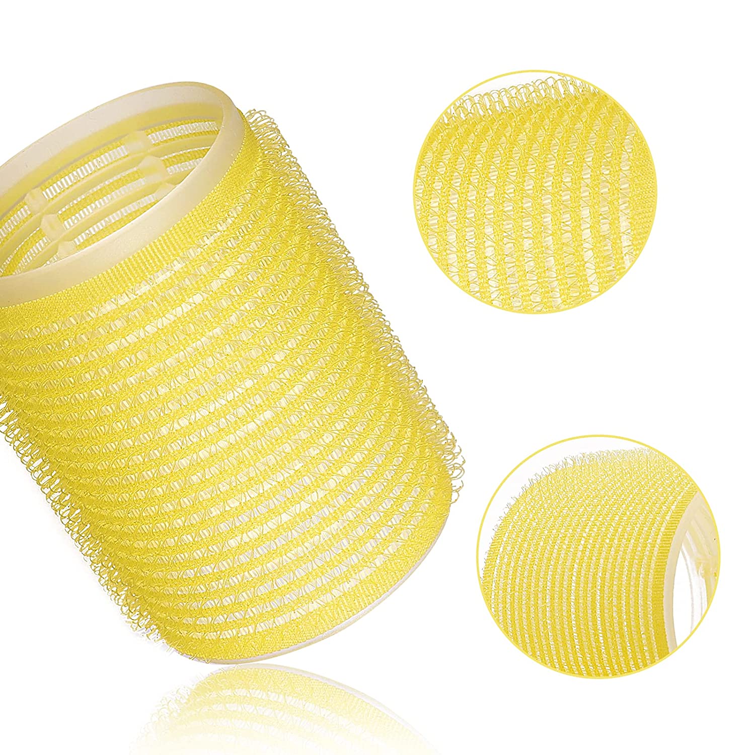 Rulos para el cabello con pinzas de Metal para el cabello, rizadores de peluquería con autoagarre, juegos de rizadores de pelo, DIY, uso doméstico, salón de varios tamaños, paquete de 24 unidades