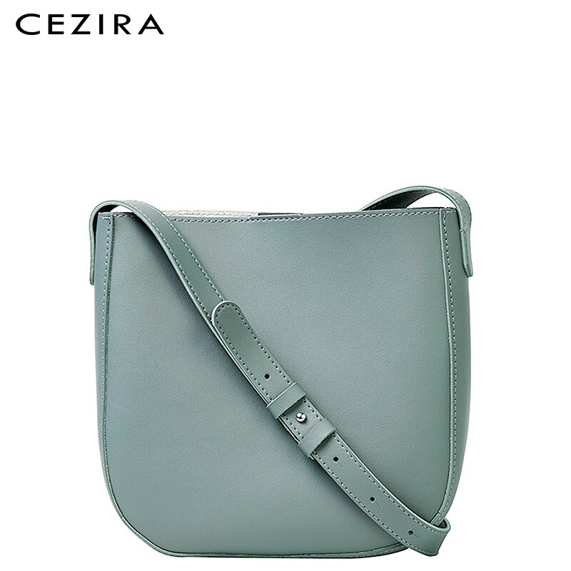 Cezira Vrouwen Grote Pu Vegan Lederen Crossbody Tas Toevallige Zip Liner Bag Hobo Schouder Handtas Set Vrouwelijke Dagelijkse Effen Kleur emmer