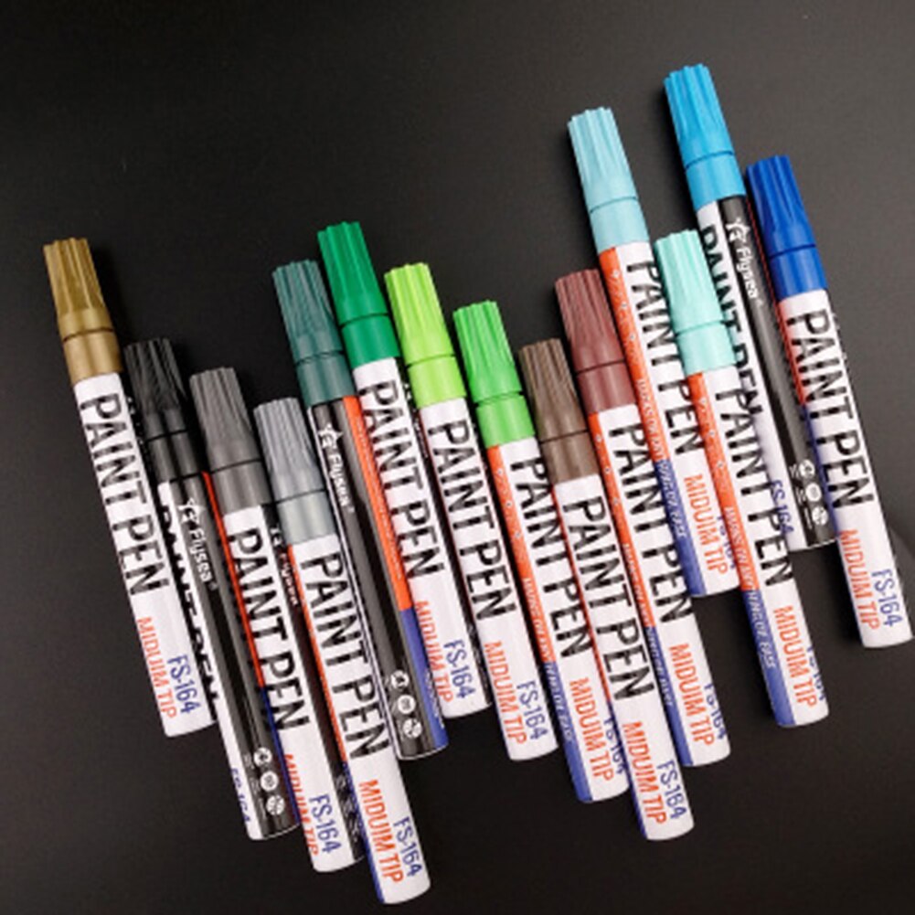 Car Tire Paint Marker Pen Touch Pen Graffiti Pen Sign Waterproof Office Stationery Water Based Premium Markers Fill