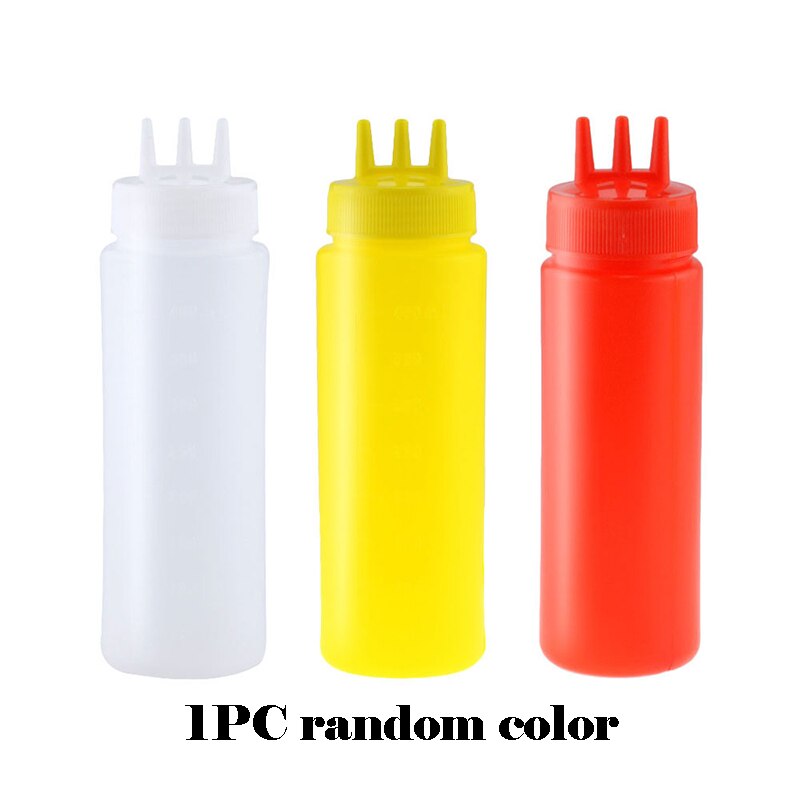 450-1000ML Sauce Squeeze Bottle with Lid Tomato Bolognese Juice Mustard Sauce Storage Squeeze Bottle Dispenser Kitchen Gadgets: 450ML