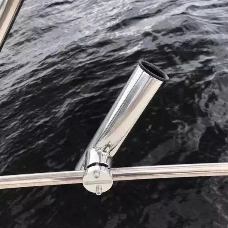 Hardware marino de acero inoxidable soporte de barra de pesca para barco estante de soporte para el ferrocarril 19-25mm barco asiento barcos partes