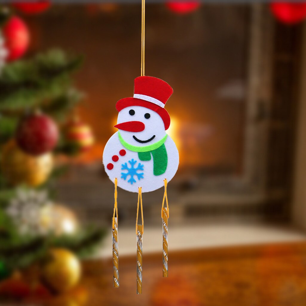 Christmas DIY Handmade Wind Chimes Pendant Prizes And Decorations Christmas Tree Ornaments Navidad Decorations: B