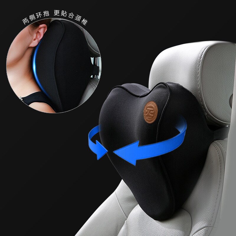 Car Neck Pillows Heart-shaped Memory Foam Soft and Slow Rebound Head Pillow To Relieve Head Pain Automotive General