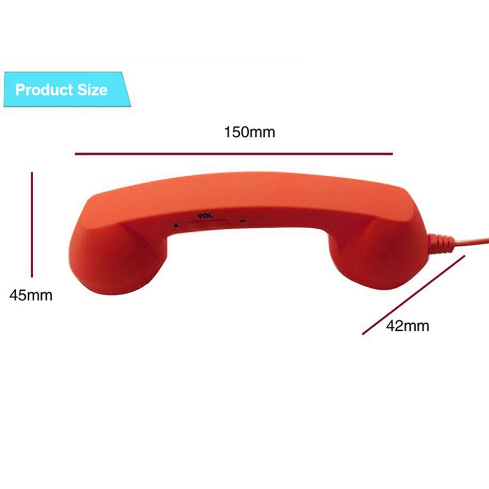 Mobile Phone Telephone Receivers Handset Earphone Retro Telephones Receiver For 3.5mm Interface Cellphone
