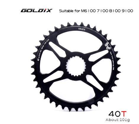 Direct Mount Mtb Kettingblad 32T 34T 36T 38T 40T Mountain Fiets Kettingwiel Voor M6100 M7100 m8100 M9100 12 Speed Crankstel: 40T