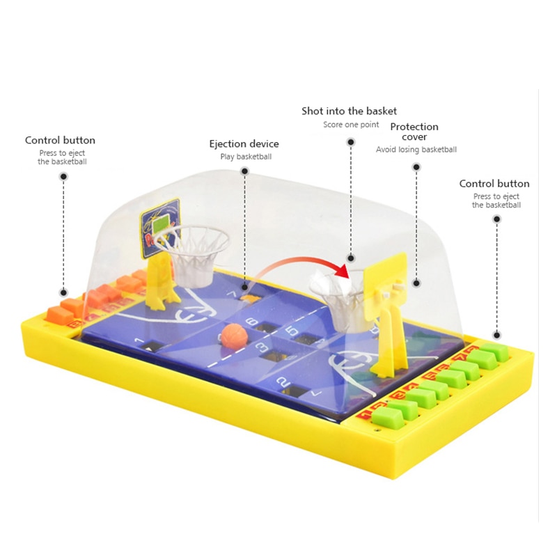 freundlicher Mini Basketball Tabelle Spiele Spielzeug Tragbare freundlicher Puzzle Spielzeug Tisch Basketball eltern-Art-Interaktion Spiel