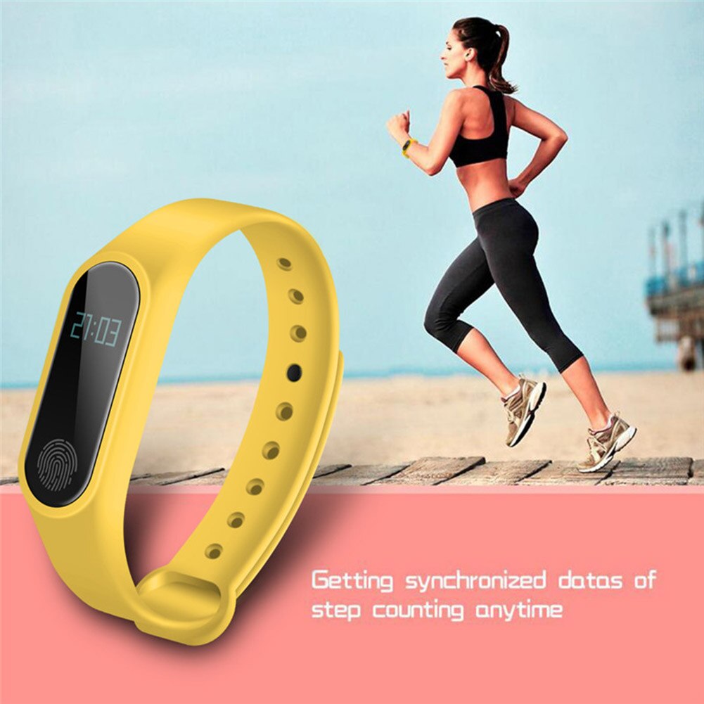 M2 Hartslagmeter Sport Stappenteller Fitness Tracker Bluetooth Smart Armband