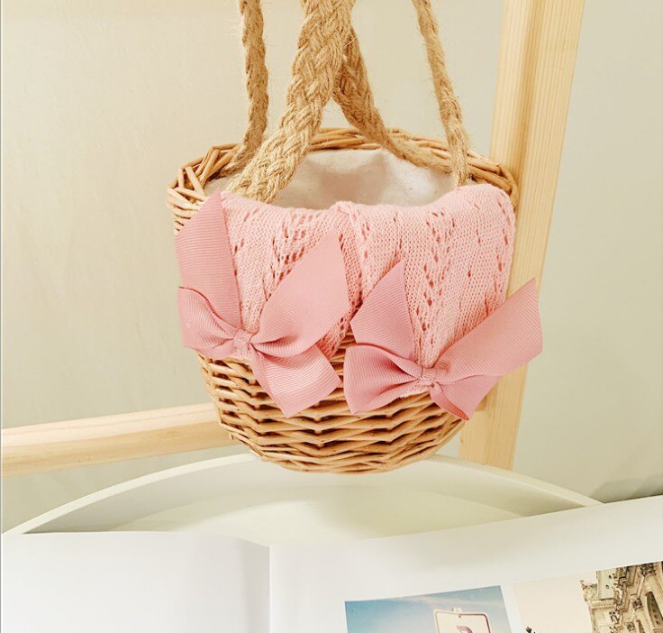 Ademende meisjes mesh kousen herfst kinderen zoete stijl effen kleur strik decoratie holle sokken tot halverwege de kuit
