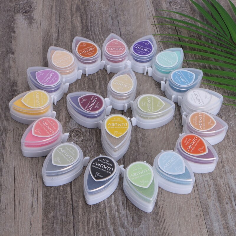 Mini Farbige Tinte Pad Stempel Pigment Mehrere Helle Farben Waschbar für Kid Graffiti Mard, Der DIY Handwerk Scrapbooking
