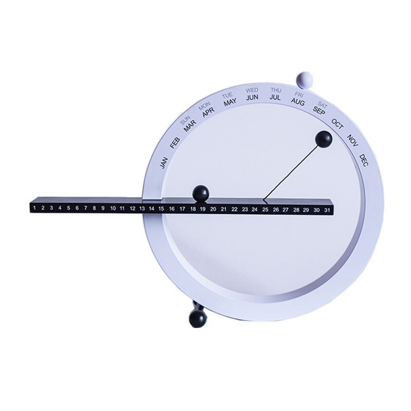 Table Calendar Nordic Style Manual Desk Calendario,Time Perpetual,for Home Decoration: Default Title