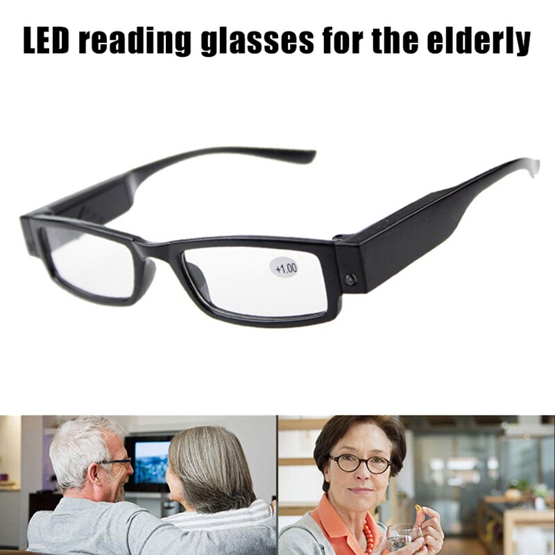 Førte forstørrelsesbriller læsebriller belysning forstørrelsesglas briller med lys lhb 99