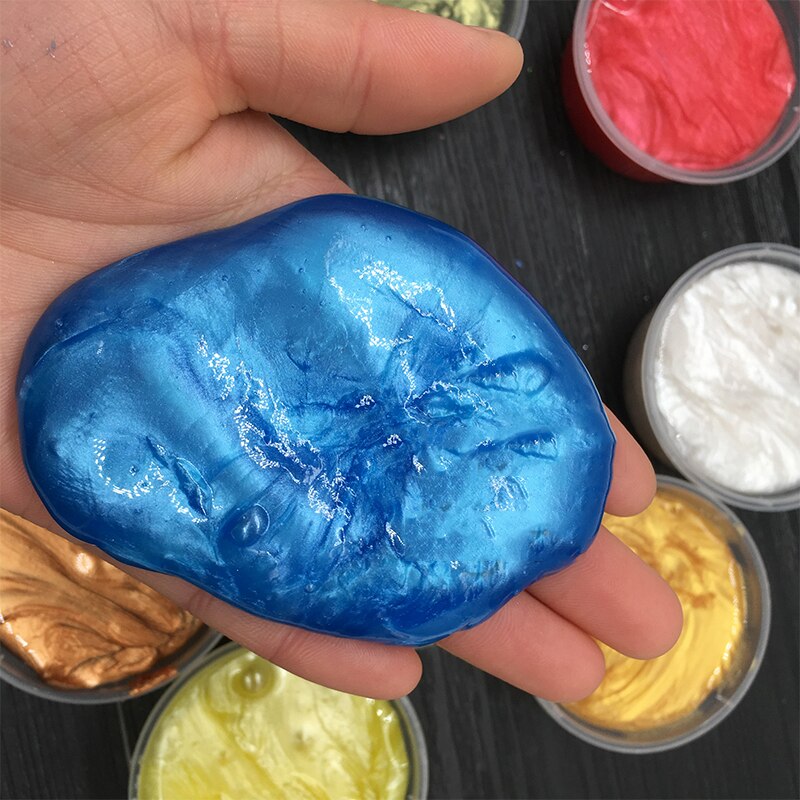 Color Pearl Slime Puff Glue Gum Crystal Slime Fluffy Lizun Mud Slime Putty Soft Clay Plasticine Toy Antistress For Kids