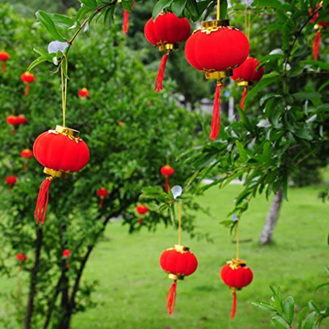 Chinese Style Chinese Red Lanterns Festival Good Luck Hanging Year