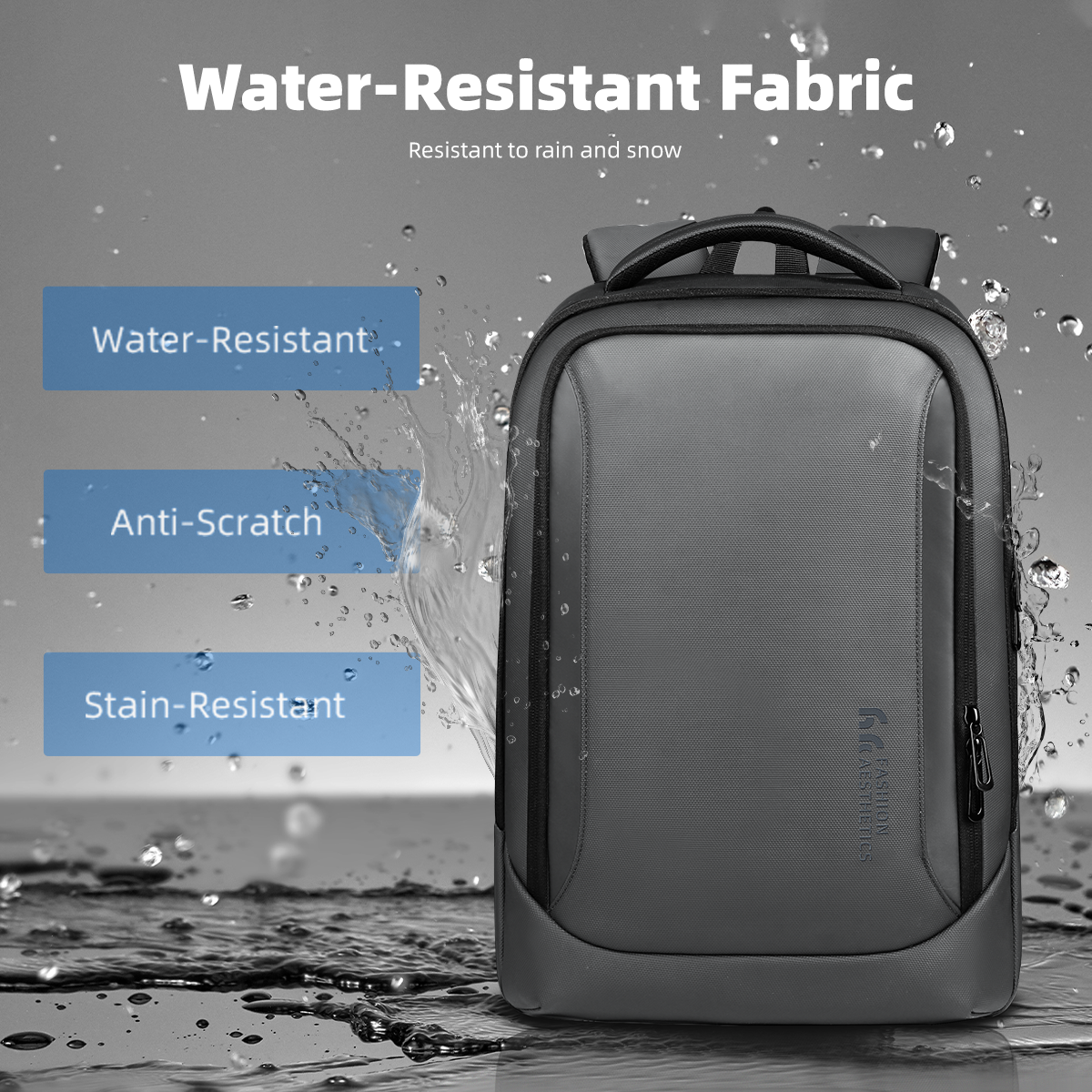 Mochila de negocios HK, bolso multifuncional para ordenador portátil de 15,6 "para hombre, mochilas de viaje de gran capacidad, mochilas escolares impermeables, mochila de trabajo