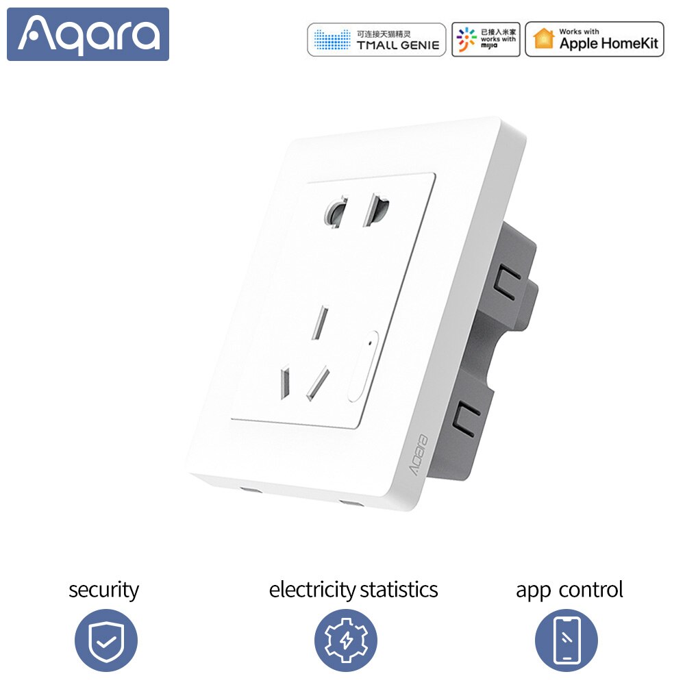 Aqara smart socket wall switch socket Plug zigbee app Wireless remote control smart socket smart home For MIhome app