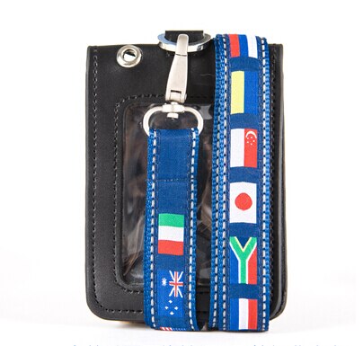 Nuovo Boeeing/Jeppesen Internazionale Universale Del Mondo di Bandiera Nazionale Cordino, multi-colore fionda per volo equipaggio di Cassa di Carta ID: Jeppesen e ID Case