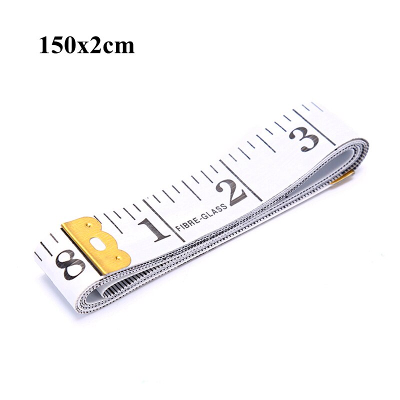 1pc 60in 150cm kroppsmått linjal sömnad skräddare måttband mini mjuk platt linjal centimeter meter sömnad måttband: F