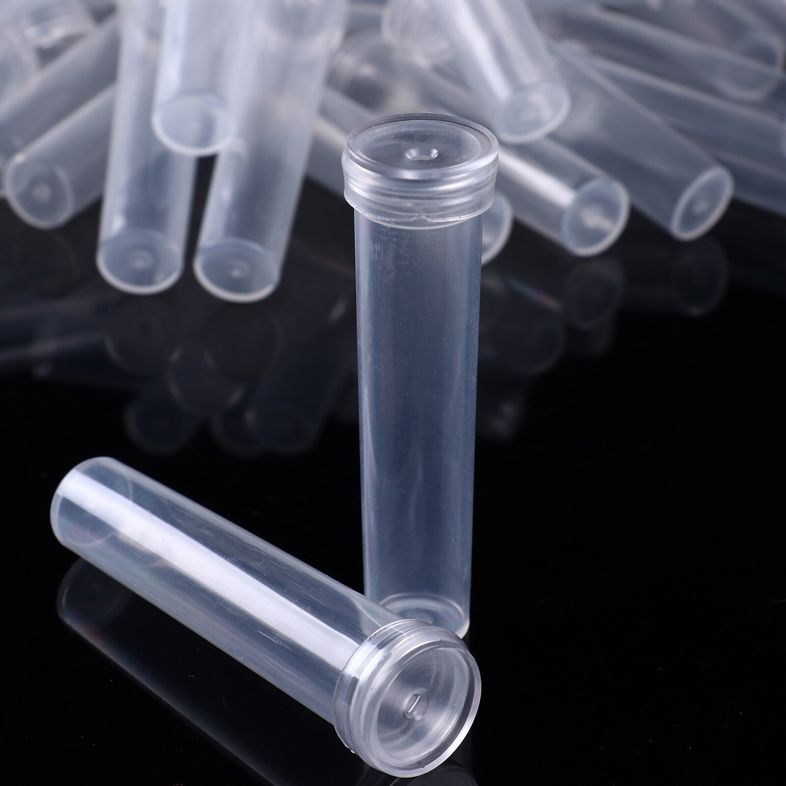 Tubo per vaso di fiori bottiglie di plastica trasparenti tubi di acqua floreali fiale per arrangiamenti di nutrizione floreale con tappi decorazioni per giardino domestico