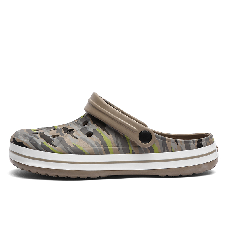 TULUO Männer Strand Wasser Schuhe draussen Sandalen Sommer Atmungsaktiv Männer Turnschuhe Maultiere verstopft Hausschuhe Gelee Garten Schuhe: Champagner / 7
