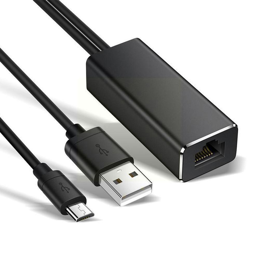 Ethernet Adapter For Chromecast USB 2.0 To RJ45 For Google Home Chromecast 2 1 Ultra Audio Fire TV Stick Micro USB Network I3M0